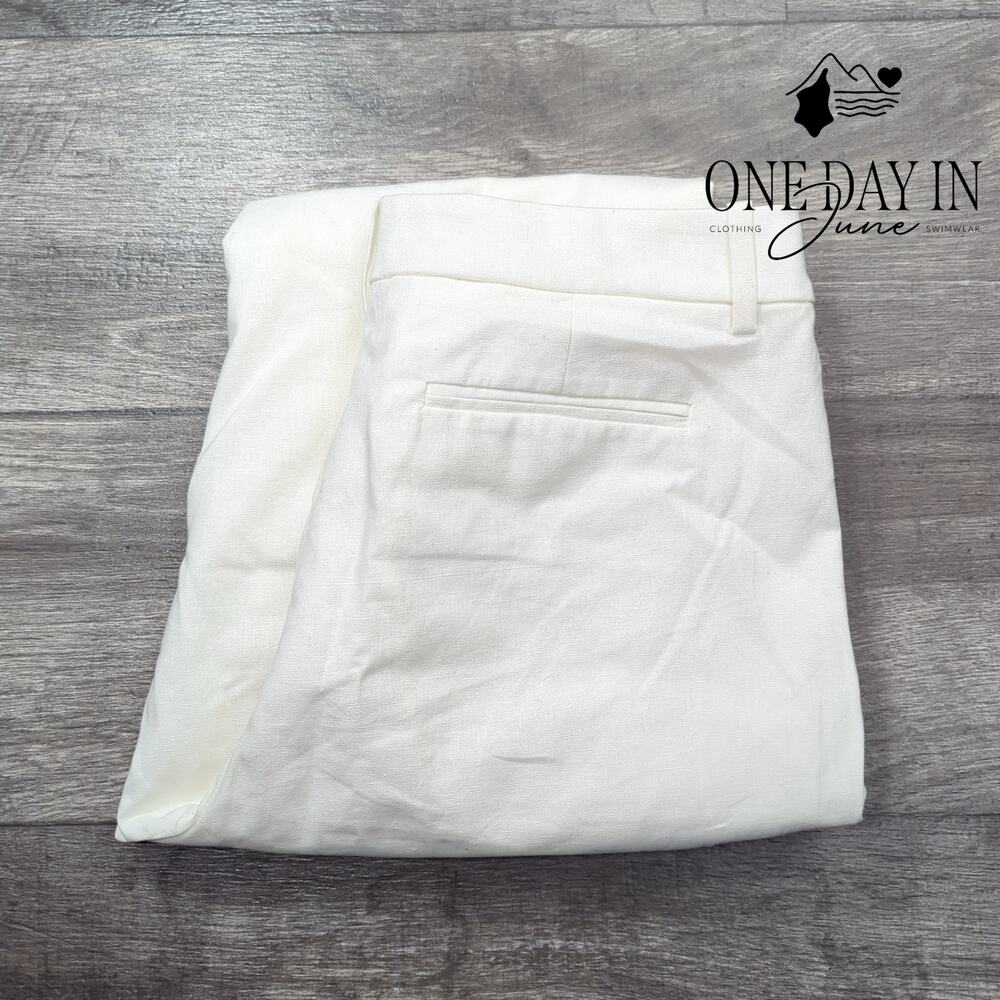 J.Crew Crop Linen Pants Size 12 - Picture 6 of 7